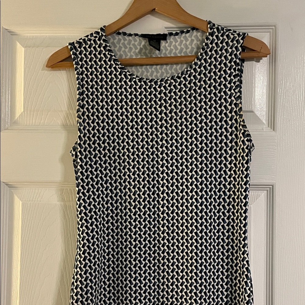 The Limited Monochrome Geometric Tank Top